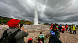 Among the changes that have occurred is that Strokkur now erupts more and more powerful than before and are erupted up to 30 meters. The picture is from mbl.is photo archives.