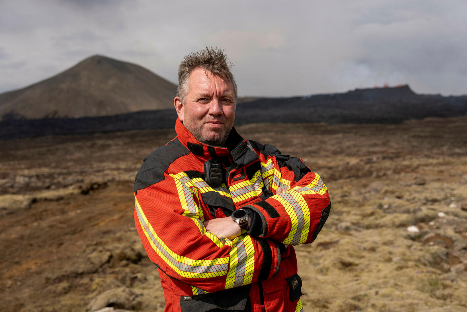 Einar Sveinn Jónsson, the fire chief in Grindavík.