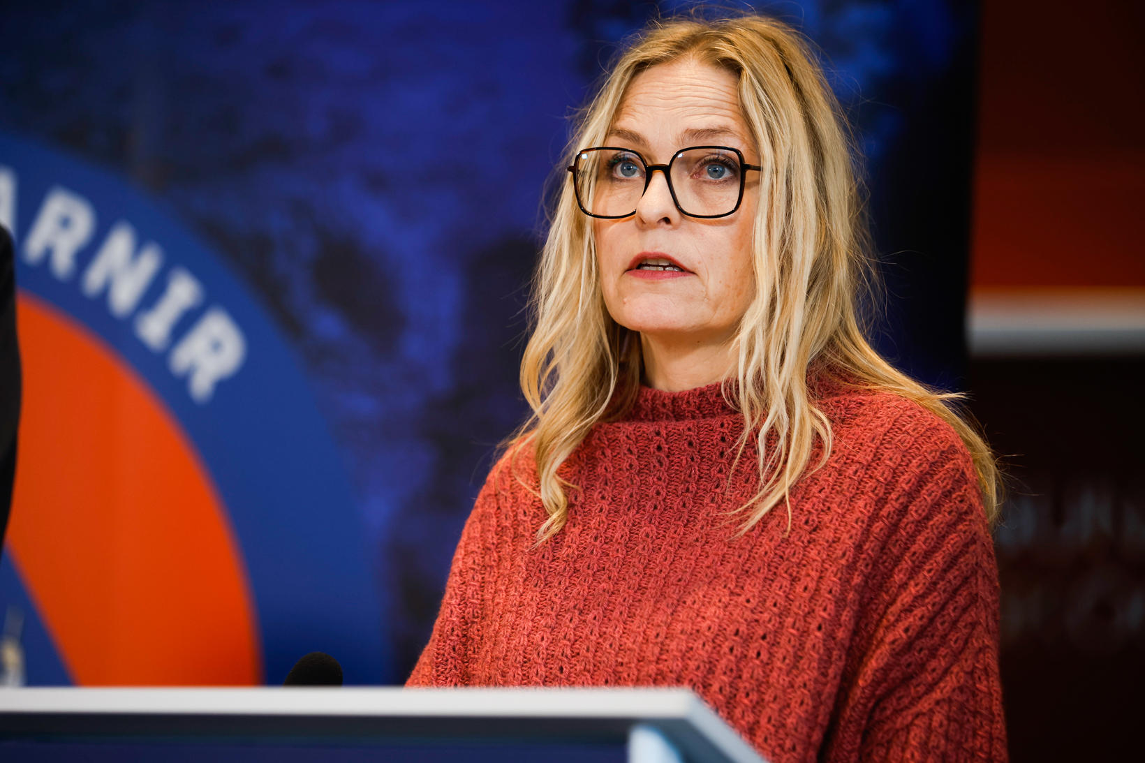Kristín Jónsdóttir, Abteilungsleiterin des isländischen Meteorologischen Amtes.