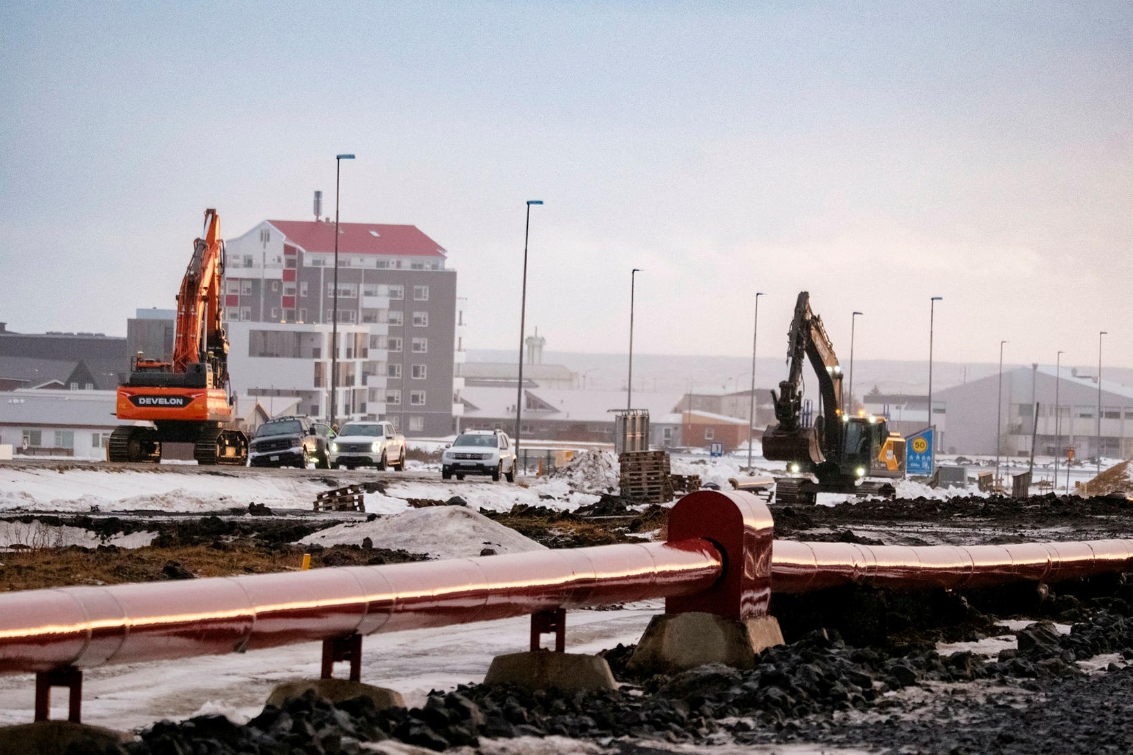 The first water will come to the harbour area tomorrow …