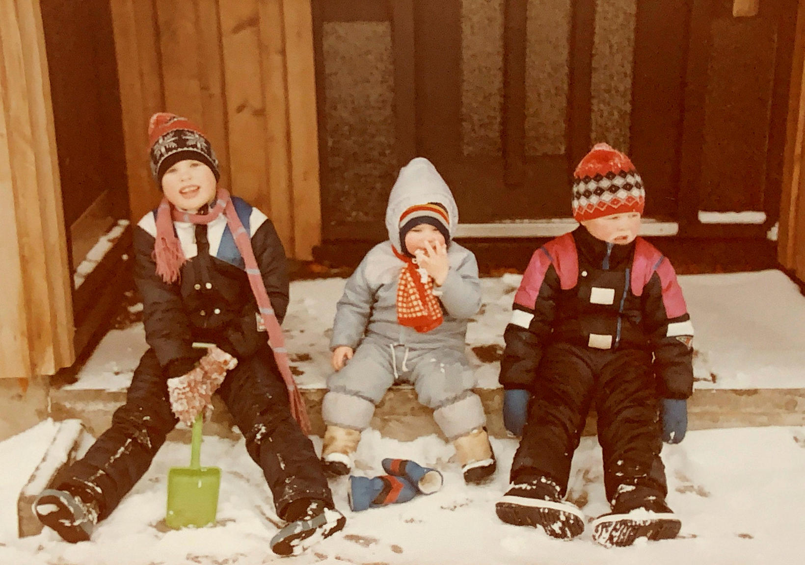 Bjarni ásamt bræðrum sínum, Jónasi og Steinari.