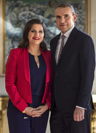 The First Lady Eliza Reid and The President of Iceland, Guðni Th. Jóhannesson.