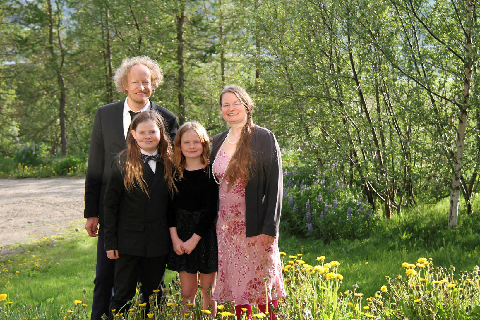 Þóra Sólveig Bergsteinsdóttir with her husband, Erwin van der Werve, …