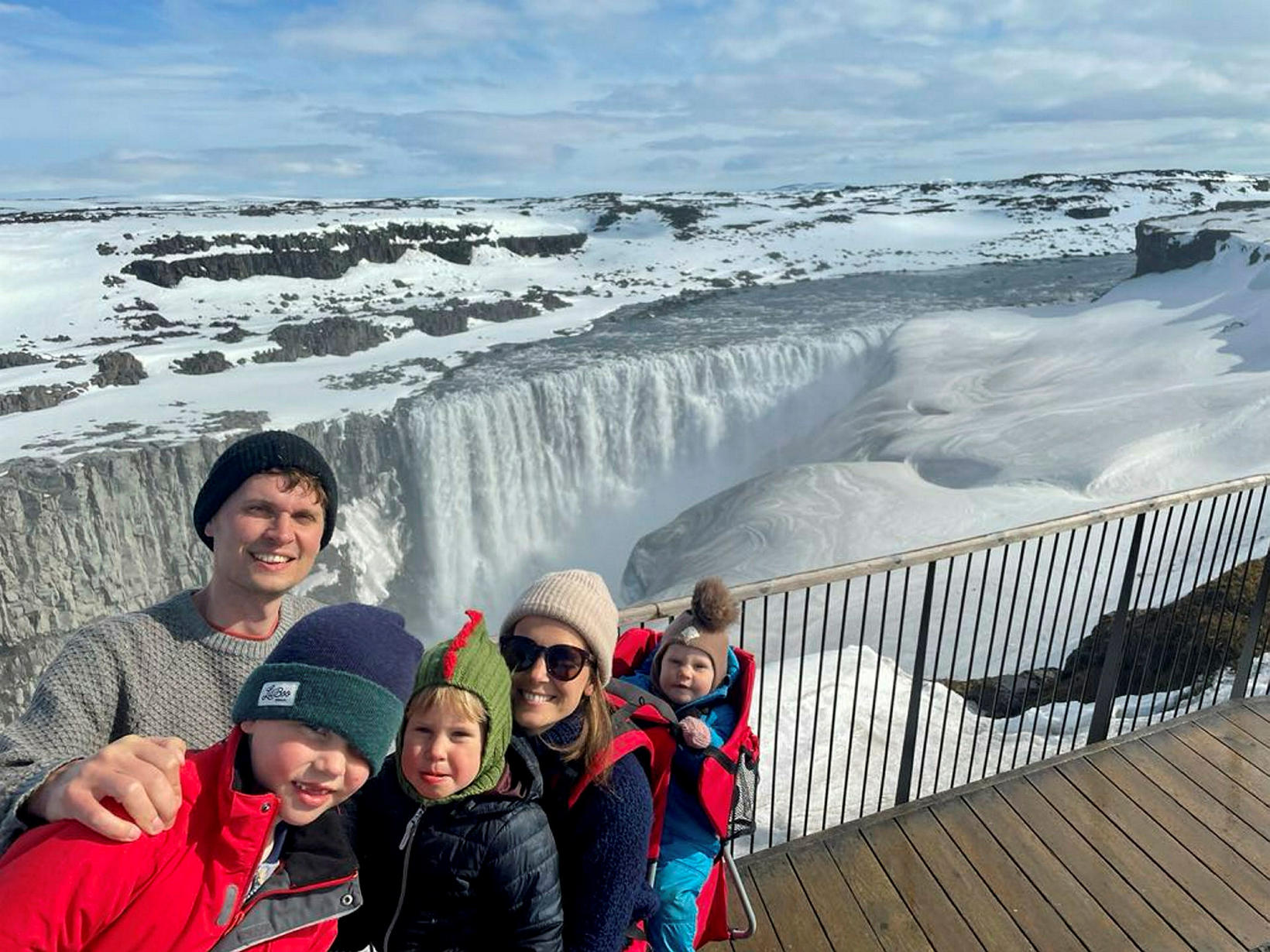 Egill og Sigrún Björg kunna að meta íslenskar náttúruperlur.