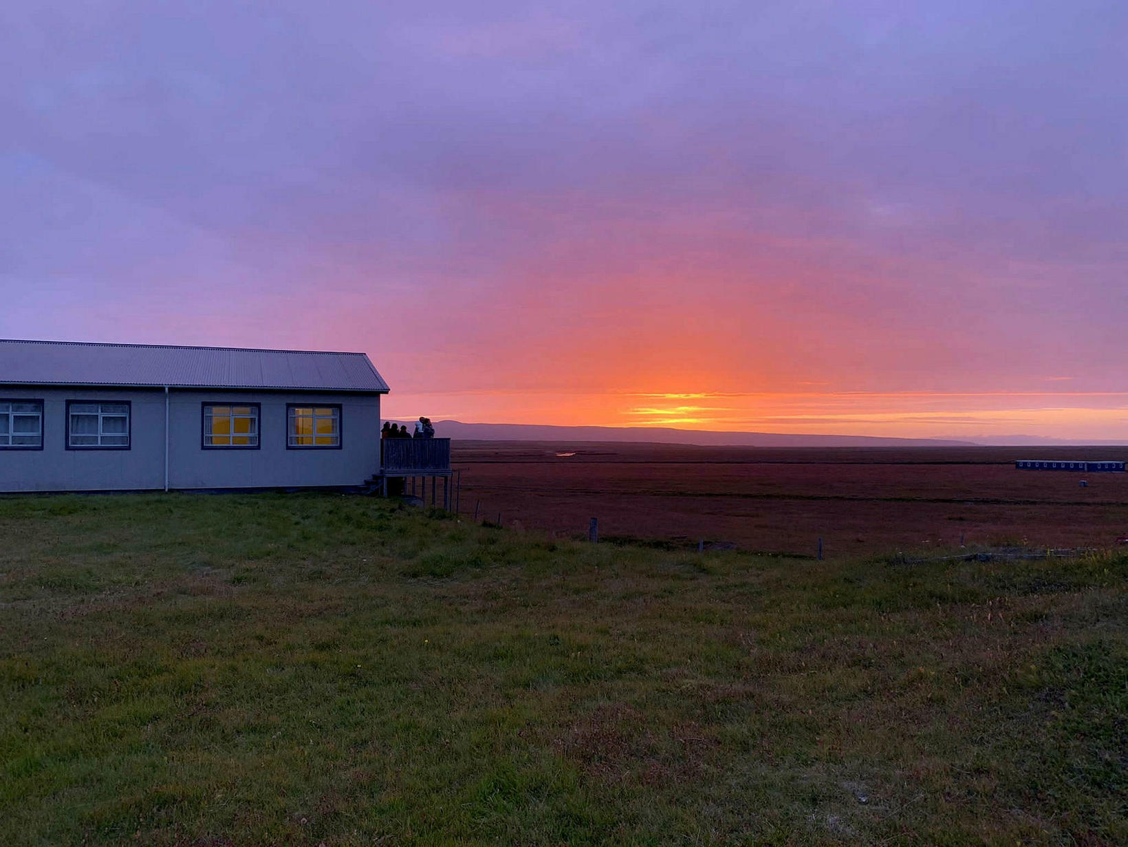 Norðlenskt sólsetur í sinni tærustu mynd.