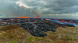 The eruption at Sundhnúkagígar crater row.