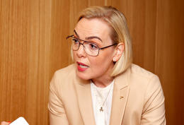 The Minister of Justice, Guðrún Hafsteinsdóttir.