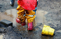 Leikskólabarn skilið eitt eftir við lokun