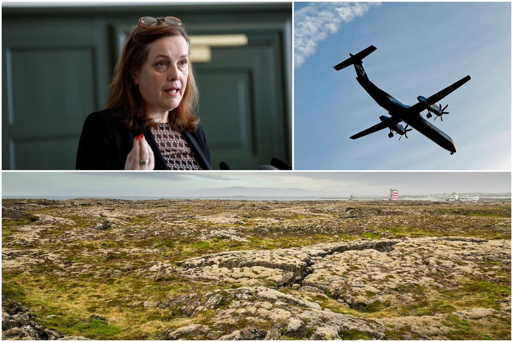 Svandís segir mikilvægt að halda möguleikanum um uppbyggingu flugvallar í …