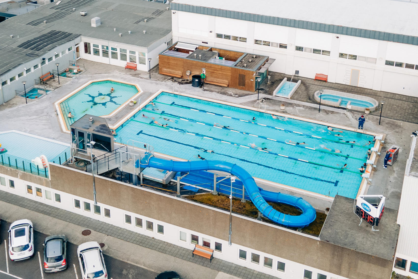 The swimming pool at Seltjarnarnes.