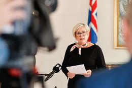 Halla Tómasdóttir, the President of Iceland.