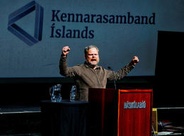 Magnús Þór Jónsson, chairman of the Icelandic Teachers' Union.