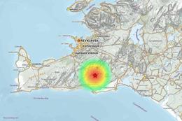 Here you can see where the earthquake was measured this morning.