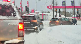 It only takes one stuck car to create a long line in traffic. It's important to show patience and help your neighbor to make life easier.