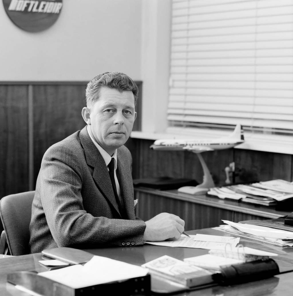 Alfreð Elíasson formally took over as CEO of Loftleiðir in …