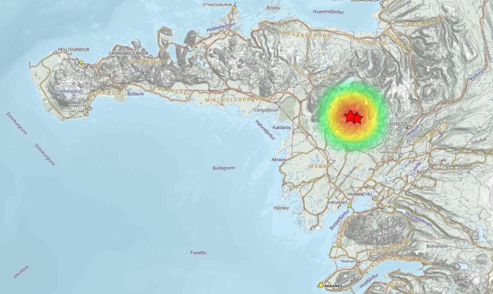 Tremor of 3.7 in the Light Mountain System
