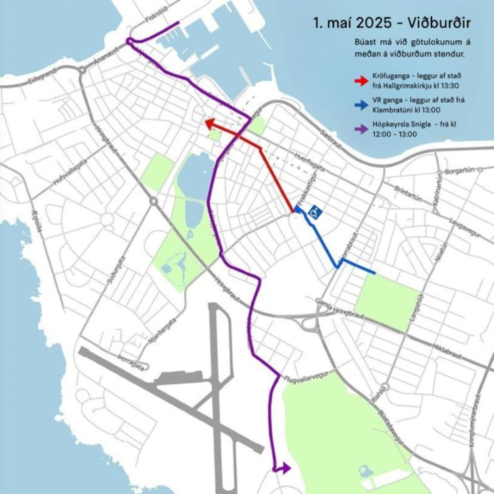 A large program in the city center and street closures