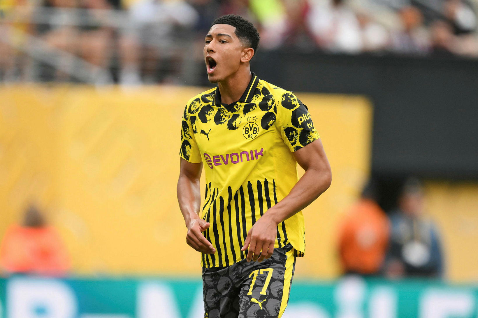 Jobe Bellingham spilaði sinn fyrsta leik fyrir Dortmund.