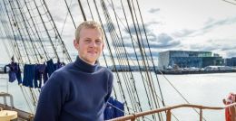 Icelandic sailor Viktor Örn Ingvarsson says the voyage aboard the schooner Danmark has been exceptionally educational.