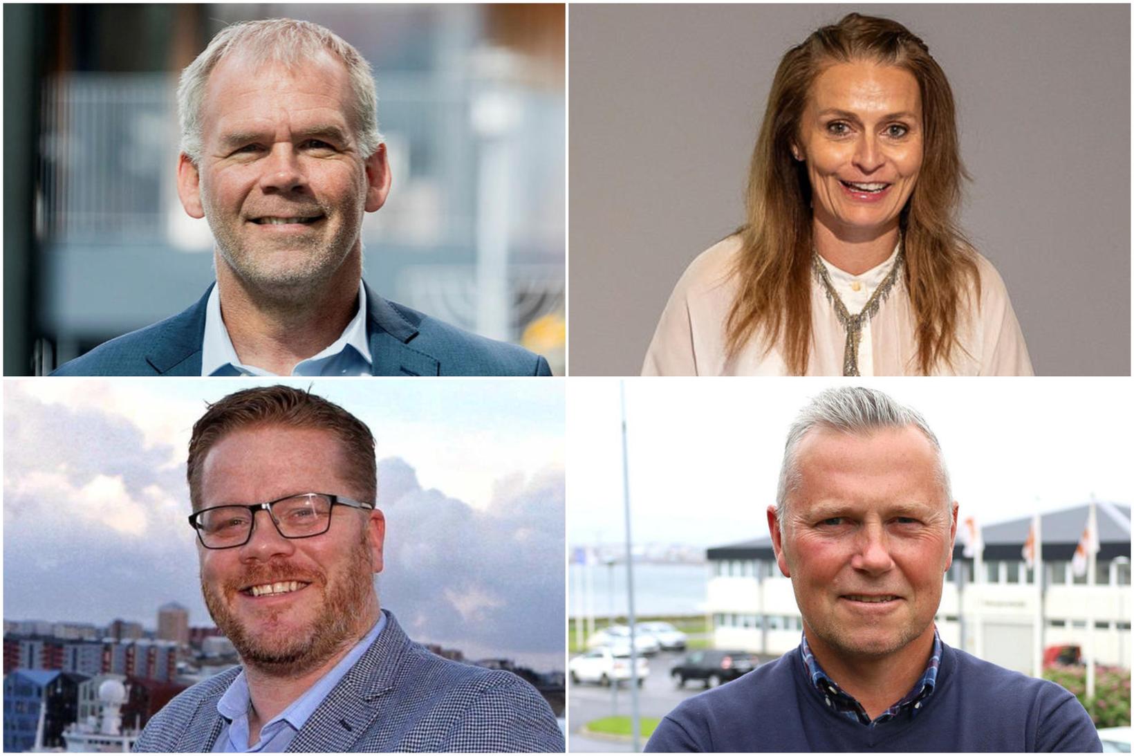 Alm­ar Guðmunds­son bæj­ar­stjóri Garðabæj­ar, Ásdís Kristjáns­dótt­ir bæj­ar­stjóri Kópa­vogs, Valdi­mar Víðis­son …