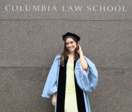 Guðrún Gígja Sigurðardóttir had every reason to smile at her graduation in the U.S., as her academic performance was outstanding.