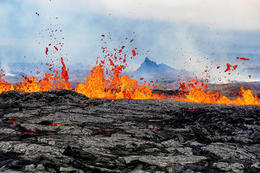 From the last eruption at the Sundhnúkagígar crater row in July.