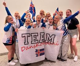 The Icelandic group after winning their awards.