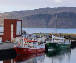 Patreksfjörður is one of the main fishing hubs in the Westfjords.