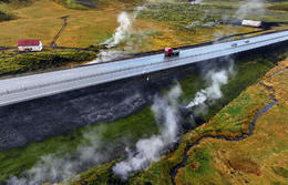 From the Hveradalir slope yesterday.