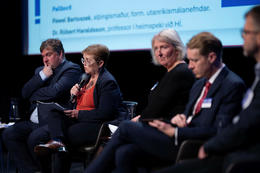 The state of democracy was the topic of discussion at Law Day today.