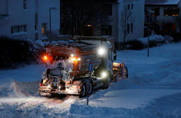 Snow clearing proved challenging in Reykjavík.