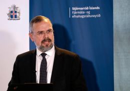 Minister of Finance and Economic Affairs, Daði Már Kristófersson.