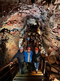 Davíð Arnar Runólfsson, managing director of The Lava Tunnel, Kristján Einar Kristjánsson, CCP’s broadcasting and events manager, and Jónas Freyr Guðbrandsson, enterprise solutions specialist at Nova.