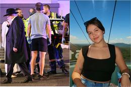 Elizabeth Björk Ásgeirsdóttir was on the beach about an hour before the terrorist attacks. Composite image/AFP/Adsend