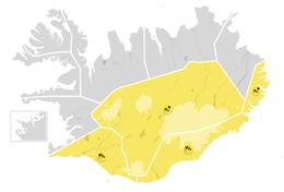 Gular viðvaranir ganga í gildi í kvöld