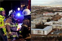 Þeir handteknu eiga allir heima í húsinu