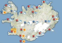 Slydda eða snjókoma fyrir norðan en þurrt sunnan heiða