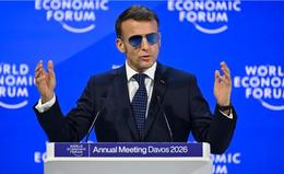 Myndskeið: Macron vígalegur í Davos