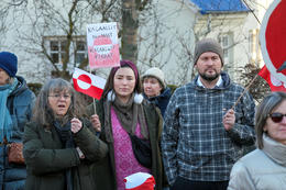 Myndir: Íslendingar sýndu Grænlendingum samstöðu