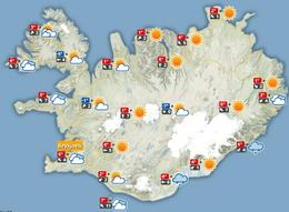 Allt að sjö stiga hiti