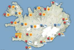 Að mestu bjart um vestanvert landið
