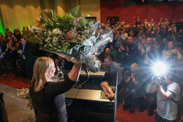 Alfreðsdóttir received 352 votes and is thus the first woman to be elected chair of the party.