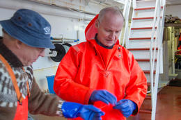 Höfundur Íslenskra fiska jarðsunginn