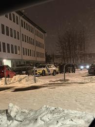 Maður með hníf á lofti yfirbugaður og handtekinn