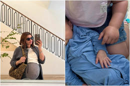 Himinlifandi með sitt annað barn