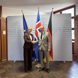 Greindi frá þingsályktunartillögunni í Þýskalandi