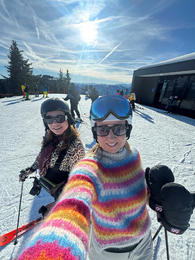 Handóðir prjónarar vildu fá uppskrift að skíðapeysunni hennar Erlu 