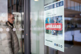 Morgunblaðið stendur við aprílgabbið