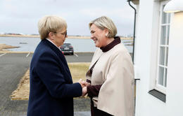 Beint: Forsetar Íslands og Slóveníu funda