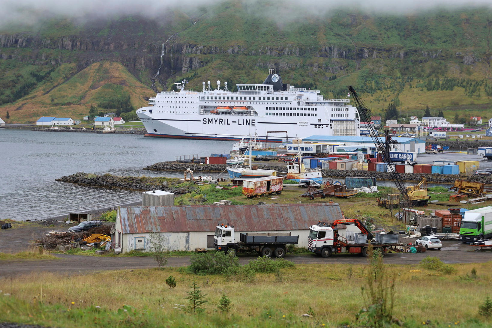 Norræna á Seyðisfirði.